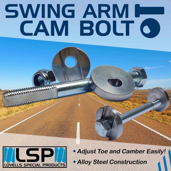 LSP Swing arm cam bolt kit Ezytrail, Black series, Austrack |