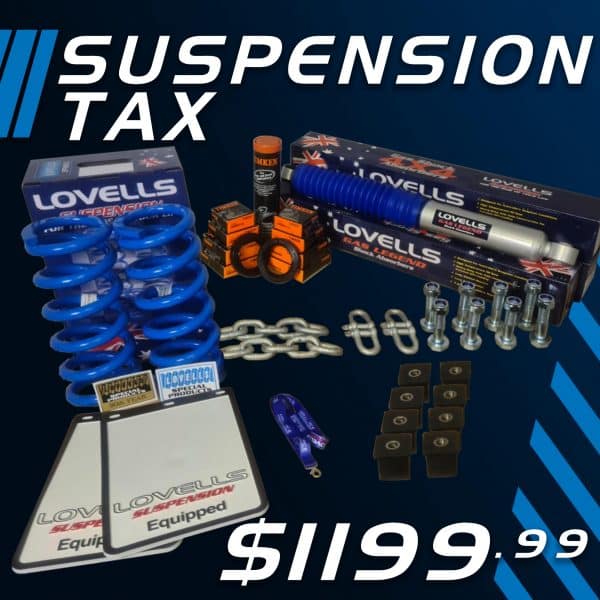 Tax Back Pack Suspension, Bearings and Bushes |